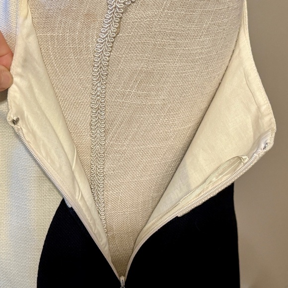 J. Crew Mini Dress Carrie Dot' Cotton Ivory Black Gorgeous! S 4 - Picture 12 of 16